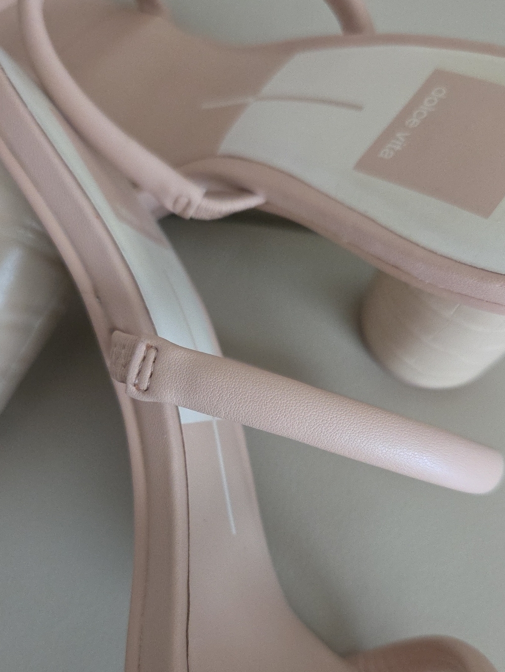 Dolce Vita Blush Pink Double-Strap Block Heel Sandal Size 6.5 - Picture 11 of 17